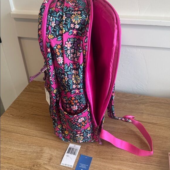 Vera Bradley Lighten Up Grand Backpack Multicolor Kaleidoscope Rosettes Travel main image 4